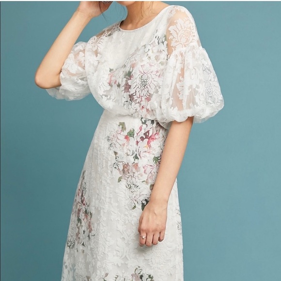 Anthropologie | Dresses | Floral White Lace Tracy Reese Anthropologie Dress  | Poshmark